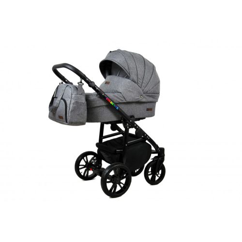 BABY LUX COLORLUX MULTIFUNKCIÓS BABAKOCSI (GREY FLEX) -  fekete váz