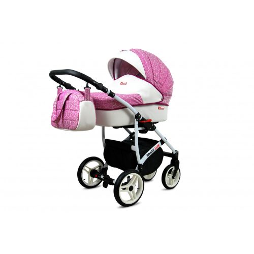 BABY LUX WHITE LUX ALU MULTIFUNKCIÓS BABAKOCSI (DARK PINK)