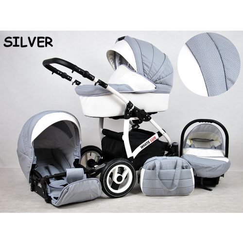 BABYLUX WHITE LUX ALU MULTIFUNKCIÓS BABAKOCSI (SILVER)